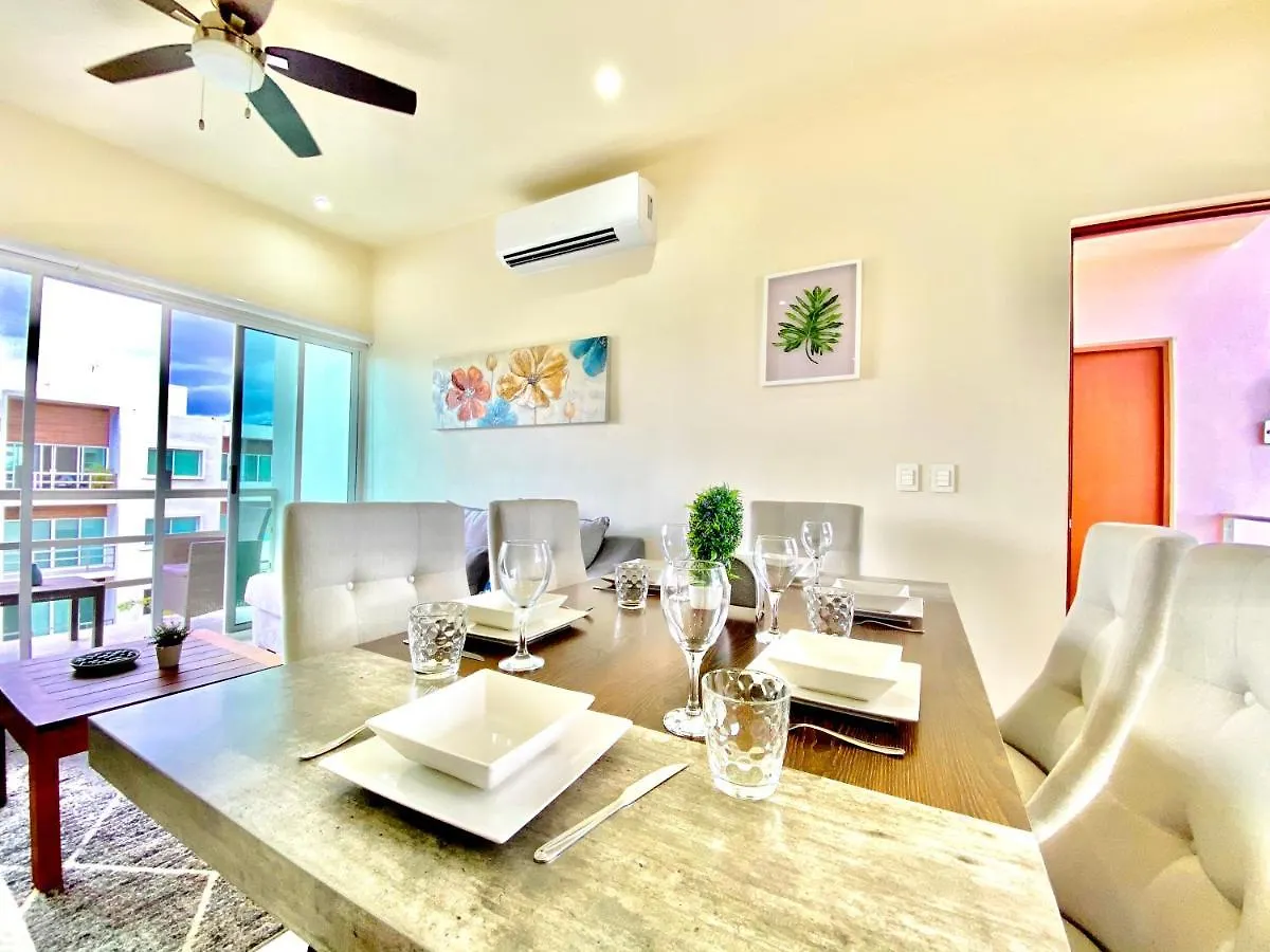 Encanto Con 2 Habitaciones En Long Island Cancun Apartment